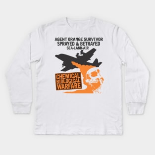 Agent Orange Kids Long Sleeve T-Shirt